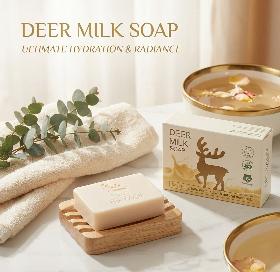 Deer Milk Soap by DR TAGY – Natural Brightening & Moisturizing Luxury Bar