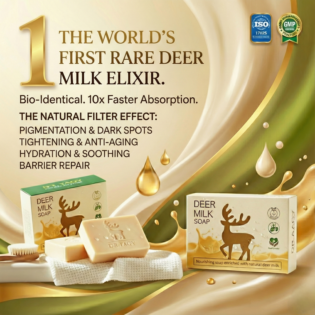 Deer Milk Soap by DR TAGY – Natural Brightening & Moisturizing Luxury Bar