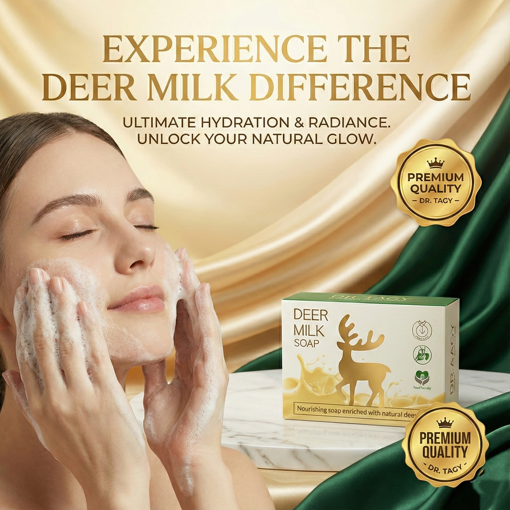 Deer Milk Soap by DR TAGY – Natural Brightening & Moisturizing Luxury Bar