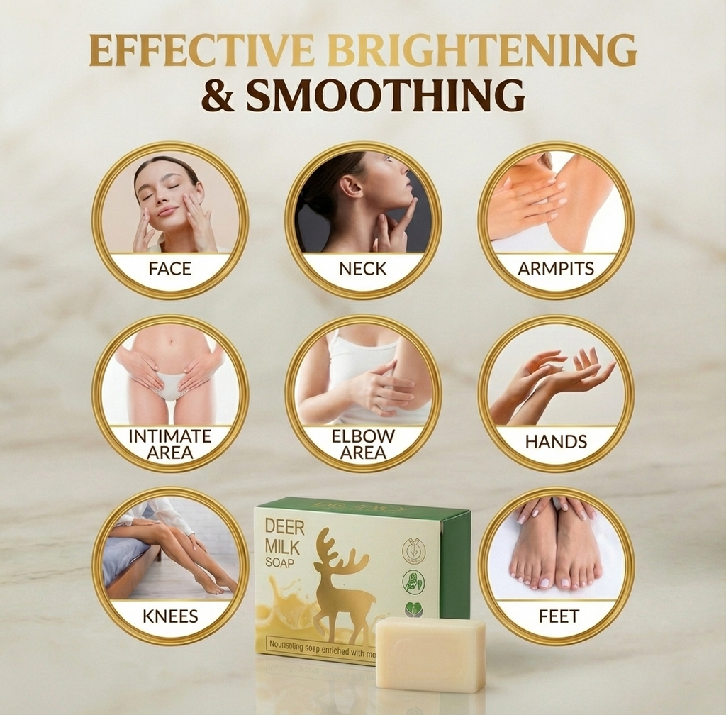 Deer Milk Soap by DR TAGY – Natural Brightening & Moisturizing Luxury Bar