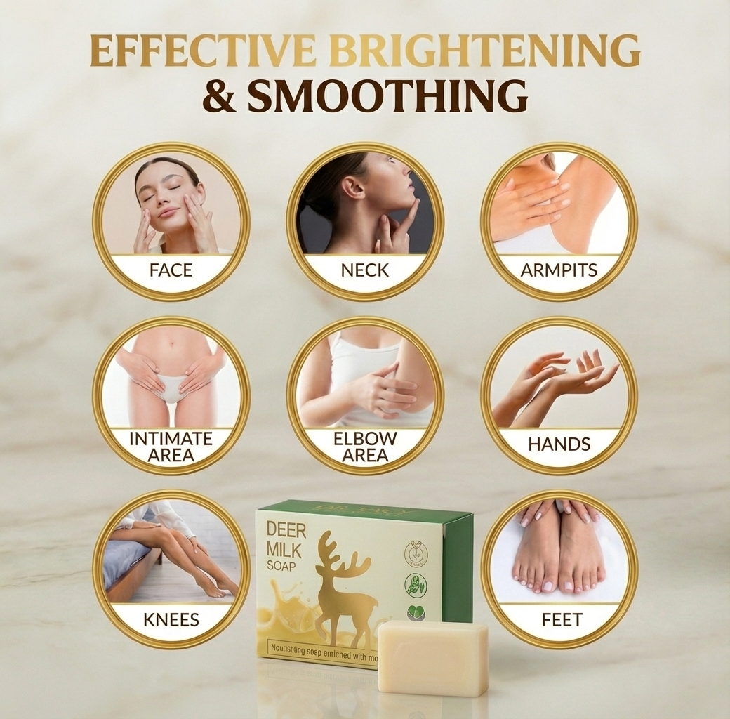 Deer Milk Soap by DR TAGY – Natural Brightening & Moisturizing Luxury Bar