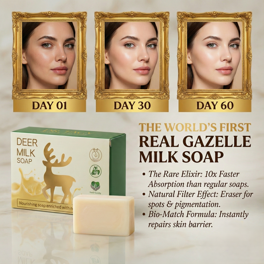 Deer Milk Soap by DR TAGY – Natural Brightening & Moisturizing Luxury Bar
