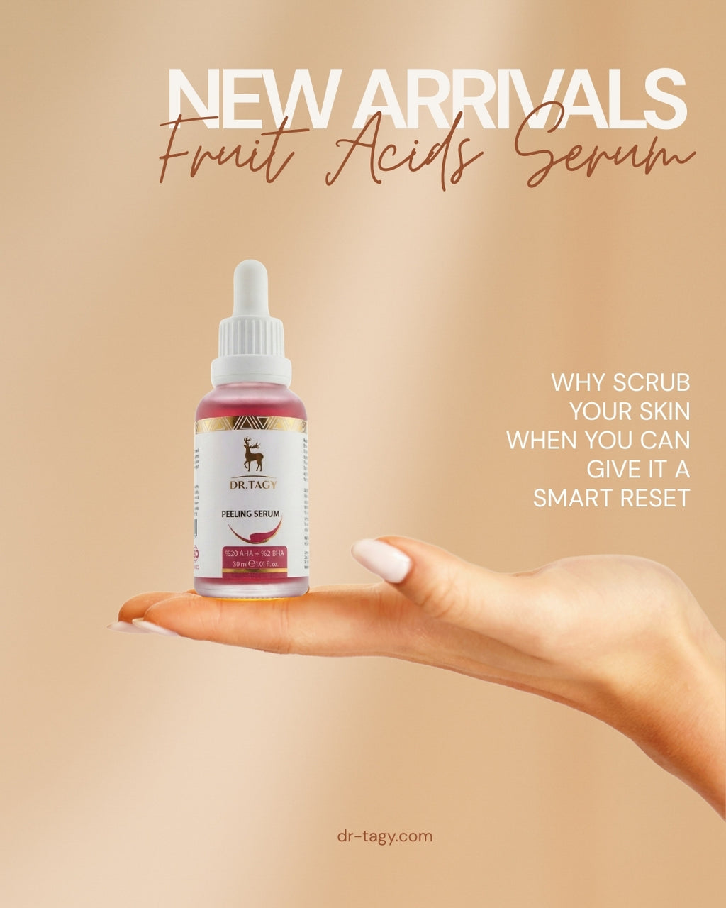 Dr. Tagy Fruit Acids Serum – AHA & BHA Exfoliating Glow Treatment