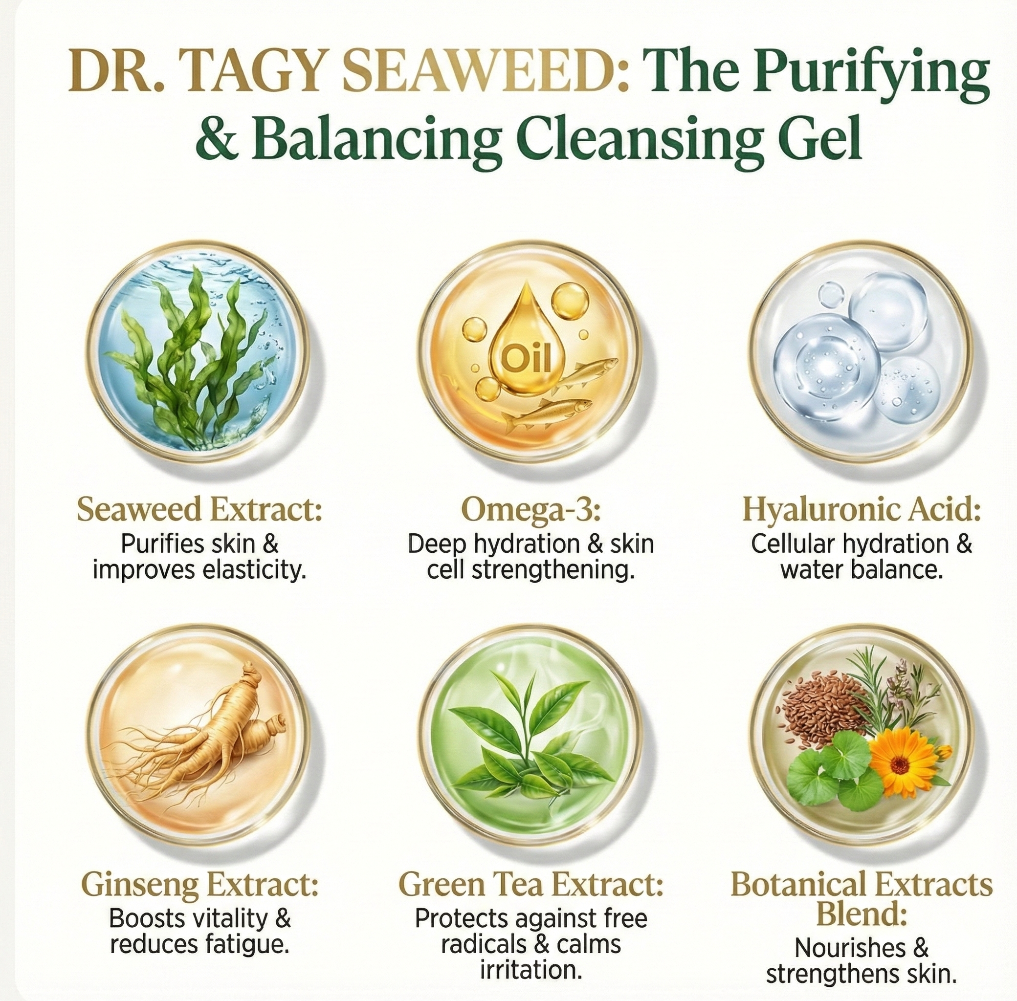 Seaweed Face Cleanser with Omega-3 – 200 ml
