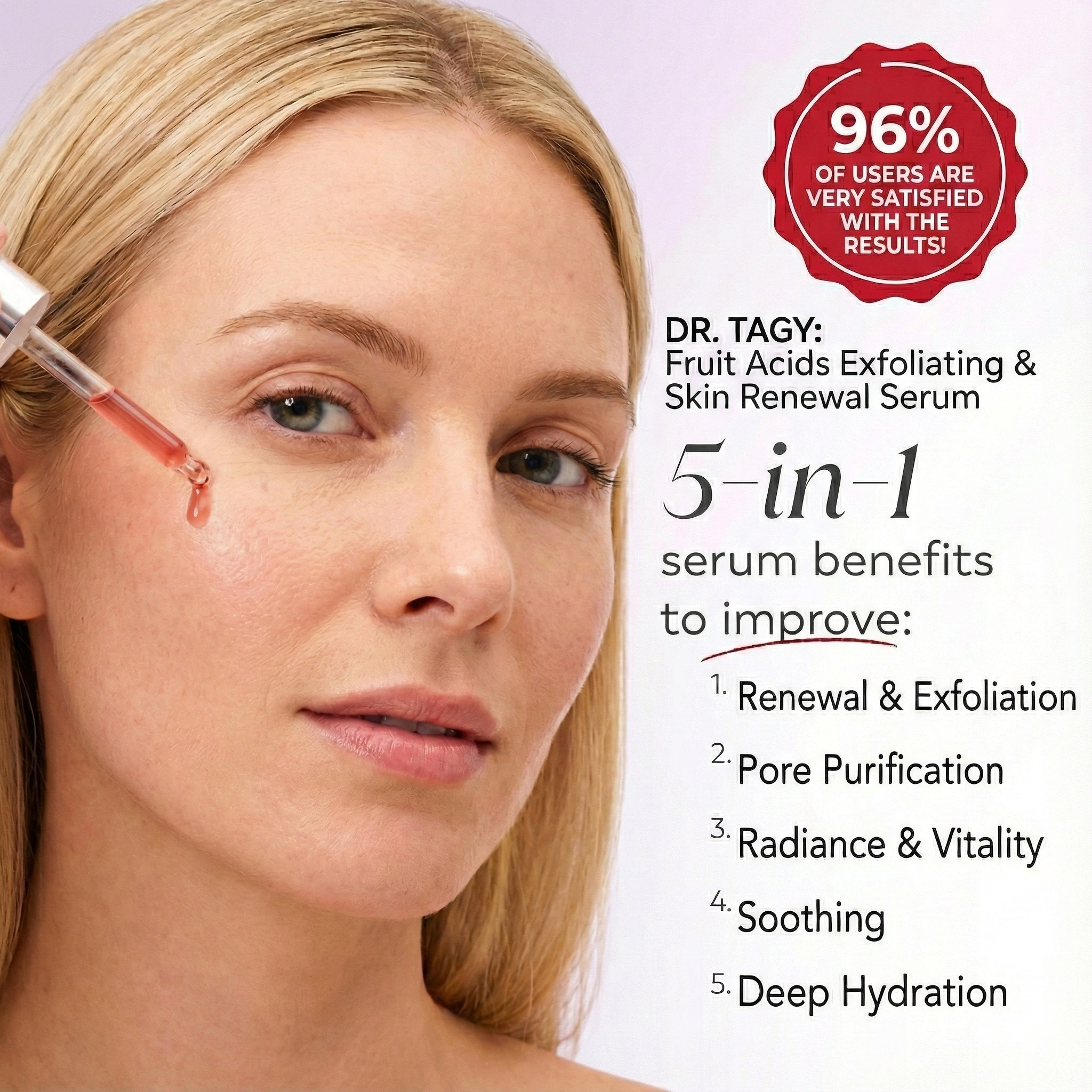 Dr. Tagy Fruit Acids Serum – AHA & BHA Exfoliating Glow Treatment