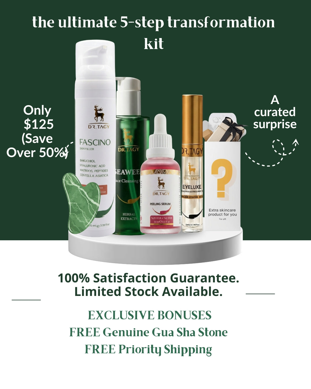 The Only Skincare Routine You Will Ever Need. 5 Steps. 1 Unbeatable Price