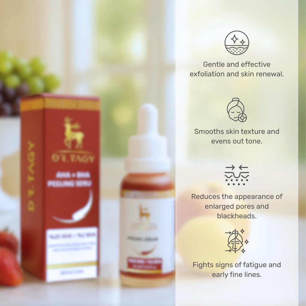 Dr. Tagy Fruit Acids Serum – AHA & BHA Exfoliating Glow Treatment